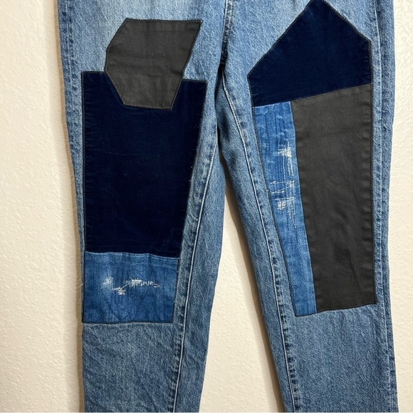 G-Star Raw Jeans Women 26 Boyfriend Patched Velvet Midge Sec High Waist B25 - Picture 5 of 12